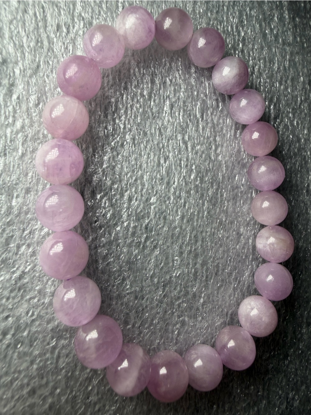 Gorgeous 8MM Kunzite Natural Crystal Bracelet